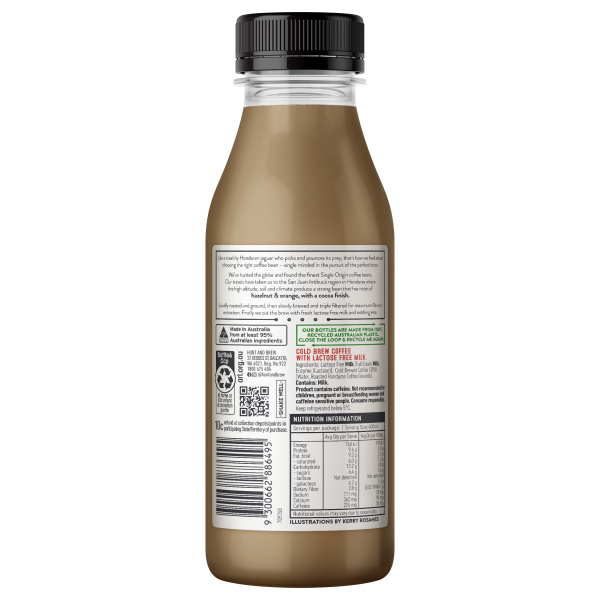 HONDURAS LACTOSE FREE COLD BREW COFFEE 400ml - Image 2